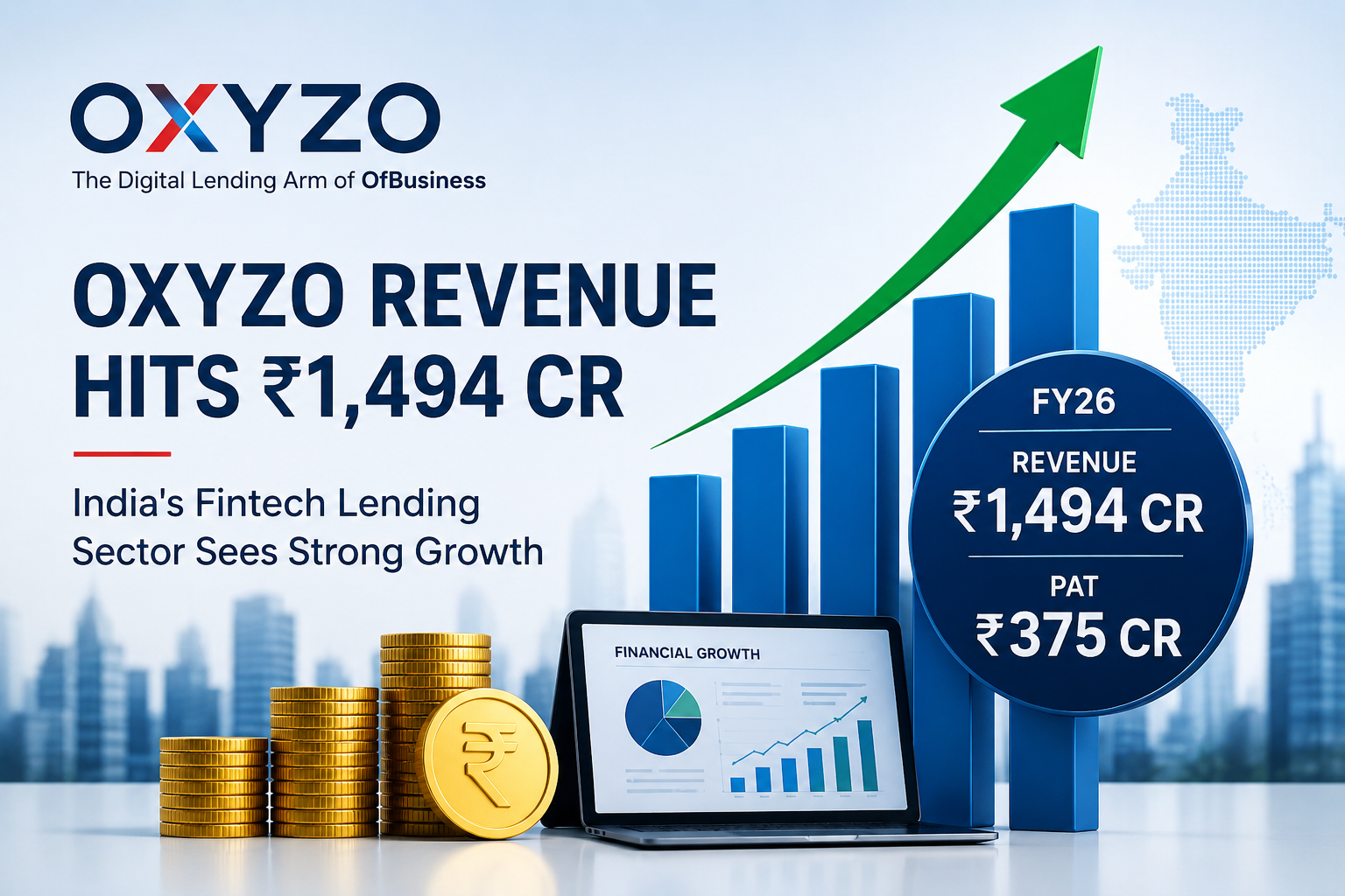 Oxyzo revenue growth, FY26 highlights