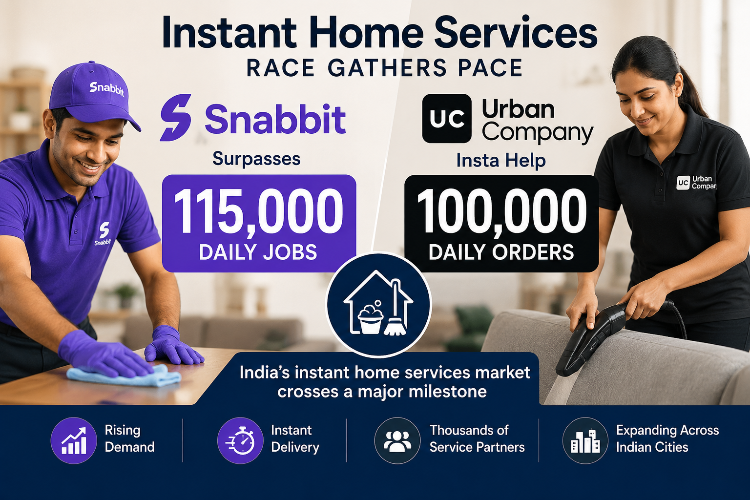Instant Home Services Race Gathers Pace